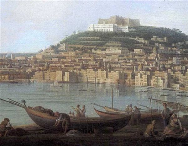 Napoli Da Levante Oil Painting by Gabriele Ricciardelli