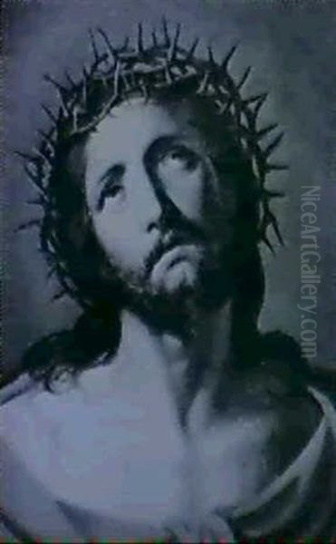 Christ With Crown Of Thorns Oil Painting by Daniele Ricciarelli
