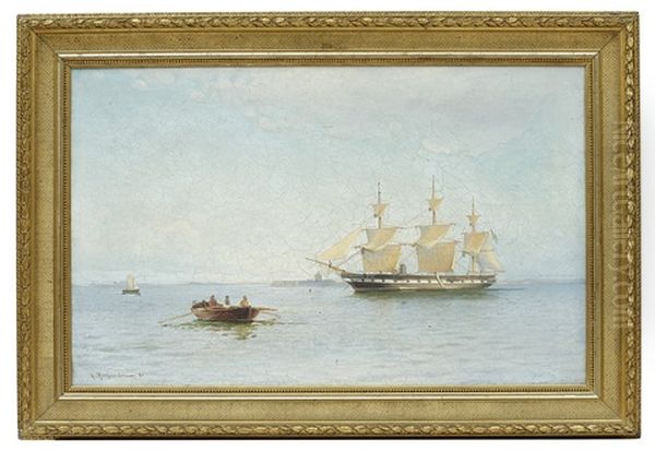 Inloppet Till Goteborg Oil Painting by Ludvig Otto Richarde