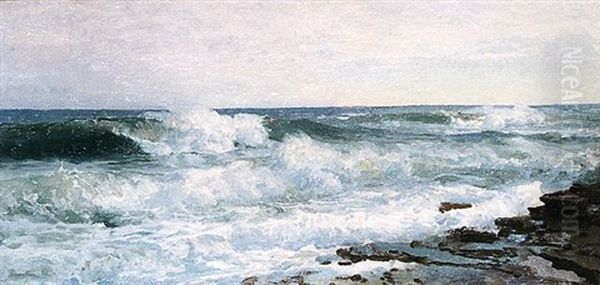 Forest Stream Oil Painting by William Trost Richards