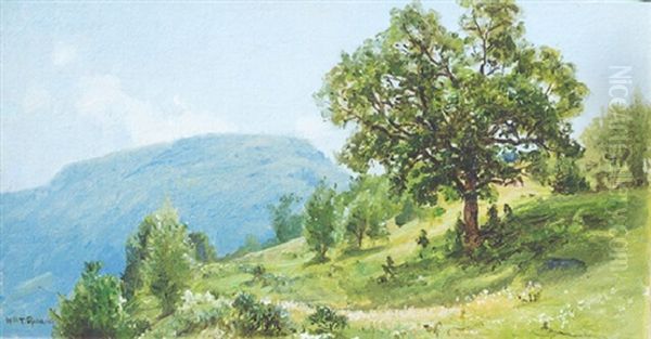 Forest Stream Oil Painting by William Trost Richards