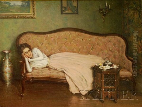 La Siesta Oil Painting by Francis Henry Richardson