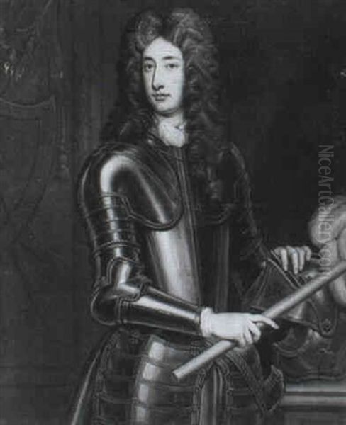 Portrait Of A Gentleman Oil Painting by Jonathan Richardson