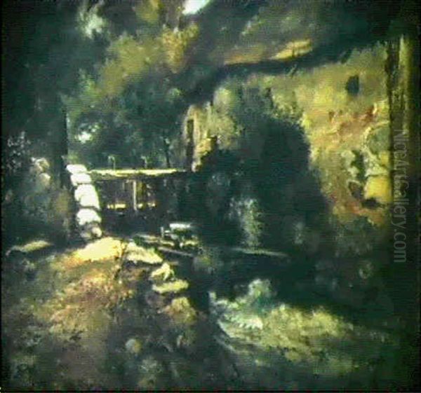 Moulin A Herisson Oil Painting by Leon Richet