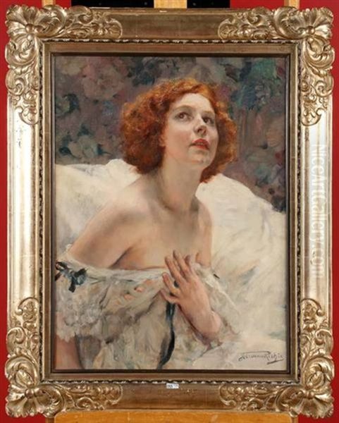 La Belle Rousse Oil Painting by Herman Richir