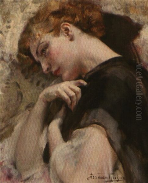 La Pensee Qu'on Arrete Oil Painting by Herman Richir