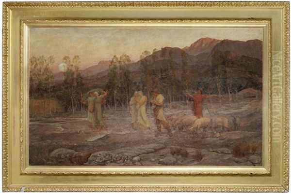 A Pastoral - A Memory Of The Valley Of Sparta Oil Painting by Sir William Blake Richmond