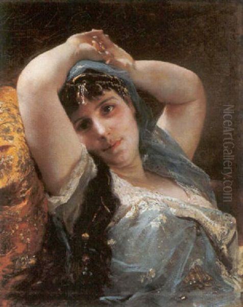 Traumerei Oil Painting by Gustav Richter