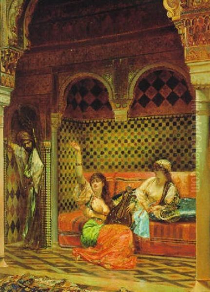 The Hostages Oil Painting by Gustav Richter