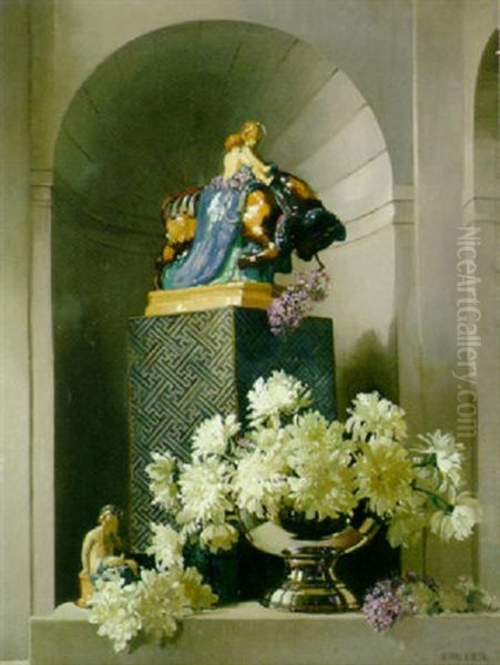 Summertime Oil Painting by Herbert Davis Richter