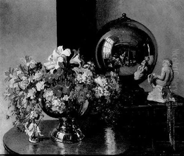 The Reflection Oil Painting by Herbert Davis Richter