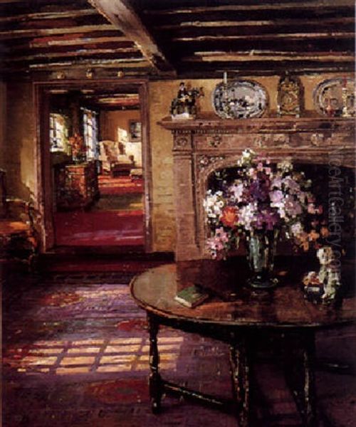 Tudor Vista Oil Painting by Herbert Davis Richter