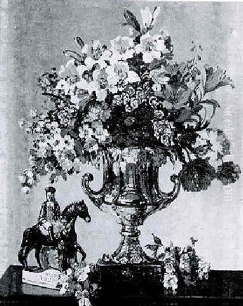 Still Life Of Flowers With A 