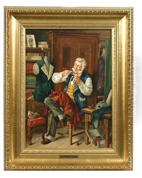 The Tailor Oil Painting by Hermann Richter