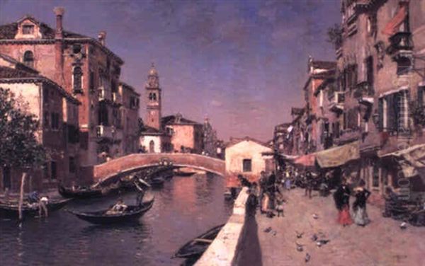 Summer's Afternoon, Venice Oil Painting by Martin Rico y Ortega