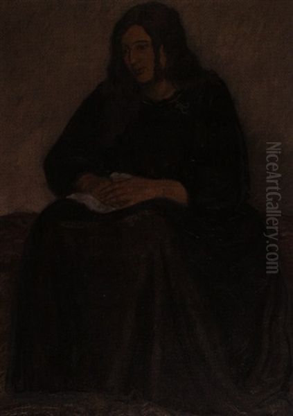 Zigeunerin Oil Painting by Arthur Riedel