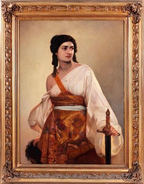 Judith Oil Painting by August Riedel