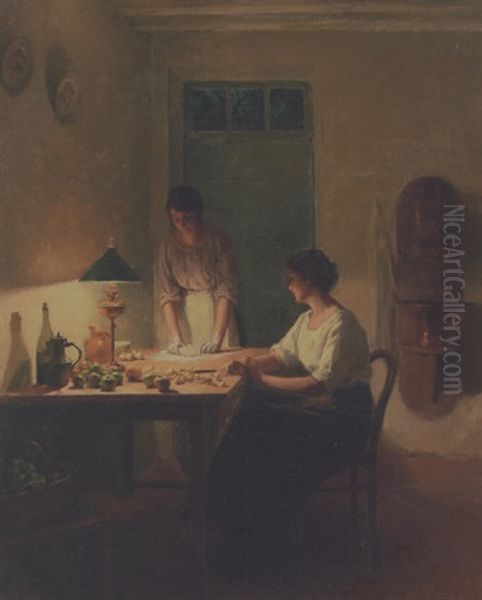 Les Gateaux Oil Painting by Marcel Rieder