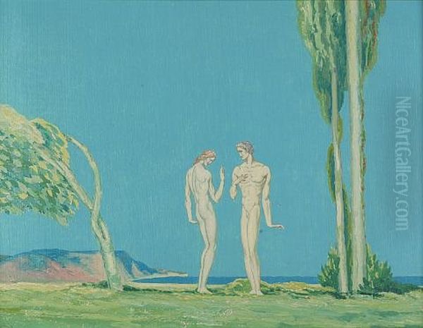 Untitled Oil Painting by Louis (Pierre) Rigal