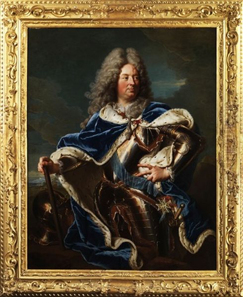 Portrait Du Duc D'antin (realized With The Help Of His Workshop) Oil Painting by Hyacinthe Rigaud