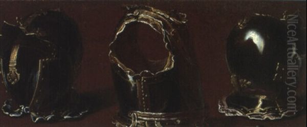 Etudes D'armure Et De Haumes De Marechaux Oil Painting by Hyacinthe Rigaud