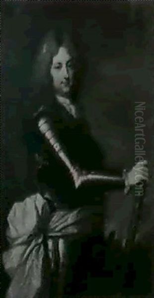 Portrait Du Regent En Marechal De                           France Oil Painting by Hyacinthe Rigaud