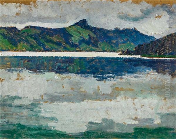 Aegerisee Oil Painting by Sigismund Righini