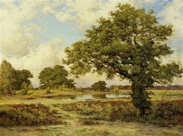 Sommerabend Am Weiher Oil Painting by Albert Gabriel Rigolot