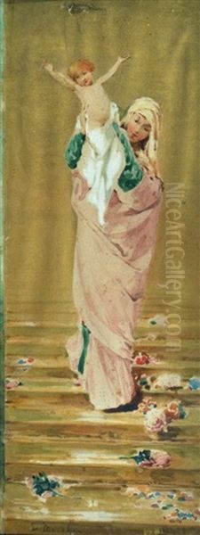 Nativita Oil Painting by Rinaldo Rinaldi