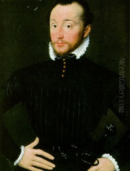 Portrait De Gentilhomme Oil Painting by Ludger Tom Ring the Younger