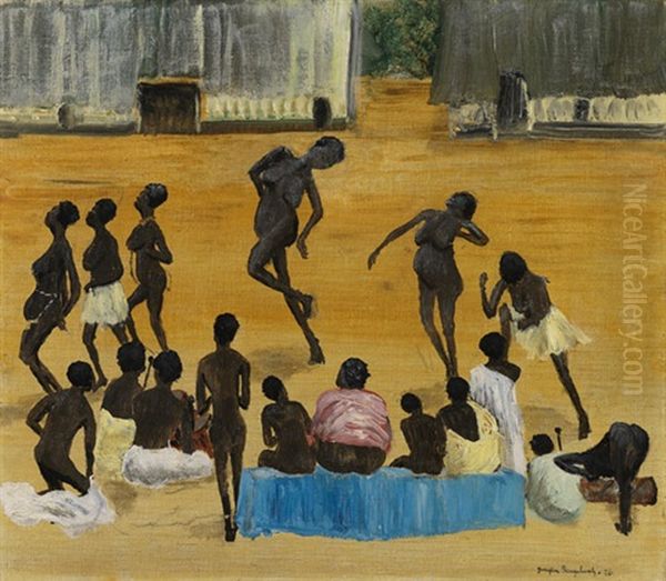 Tanzende Neger Oil Painting by Joachim, H.Botticher Ringelnatz