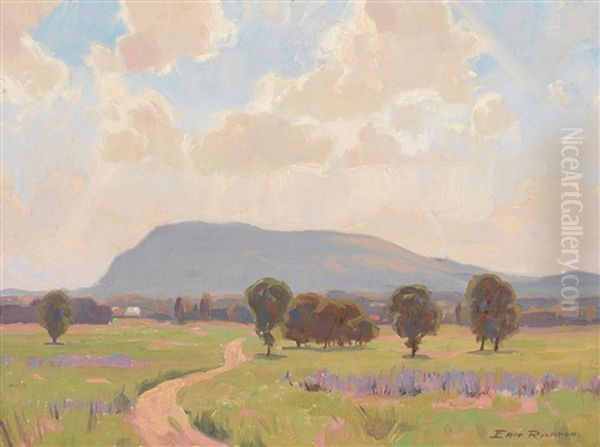 Mont Saint-hilaire, Quebec Oil Painting by Eric John Benson Riordon