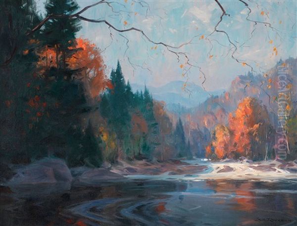 Fall Landscape Oil Painting by Eric John Benson Riordon