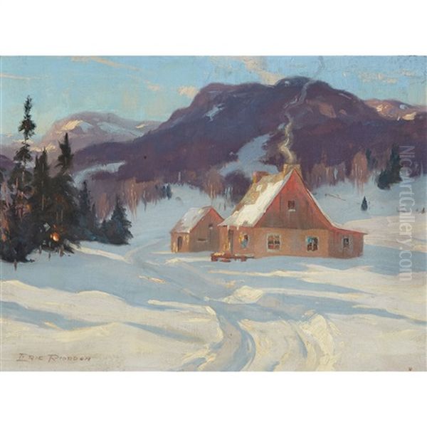 March Afternoon: Laurentians Oil Painting by Eric John Benson Riordon