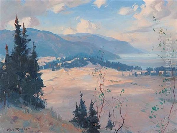 The Sand Fields At Tadousac Oil Painting by Eric John Benson Riordon