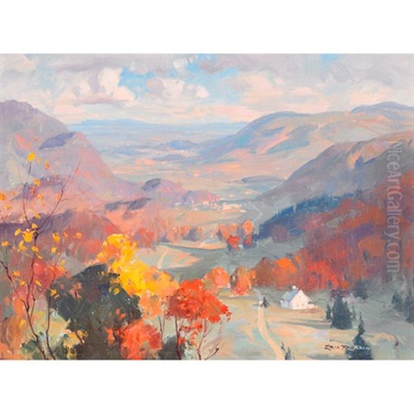 Laurentian Vista Oil Painting by Eric John Benson Riordon