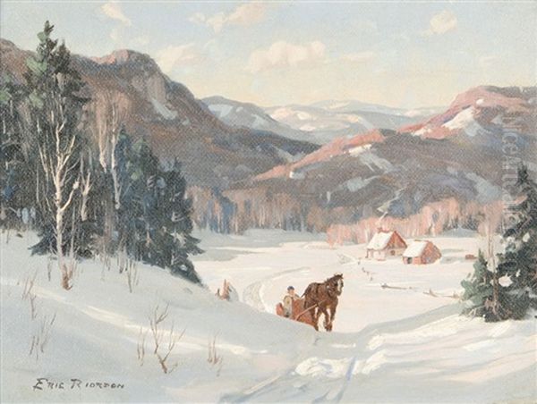 Summer Valley, Laurentides Oil Painting by Eric John Benson Riordon