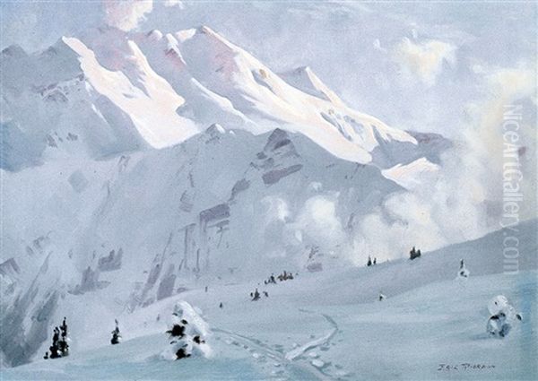 Winter Wonderland Oil Painting by Eric John Benson Riordon