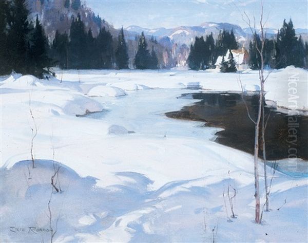 Early Spring Oil Painting by Eric John Benson Riordon