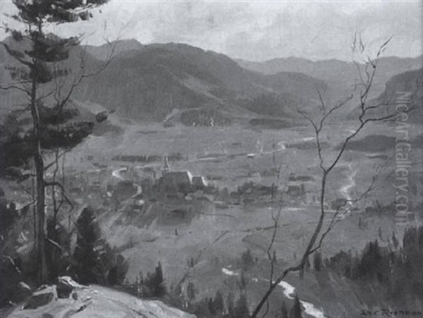 October Day St. Sauveur Oil Painting by Eric John Benson Riordon