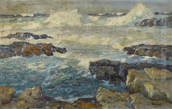 Morning Surf Oil Painting by William Frederick Ritschel