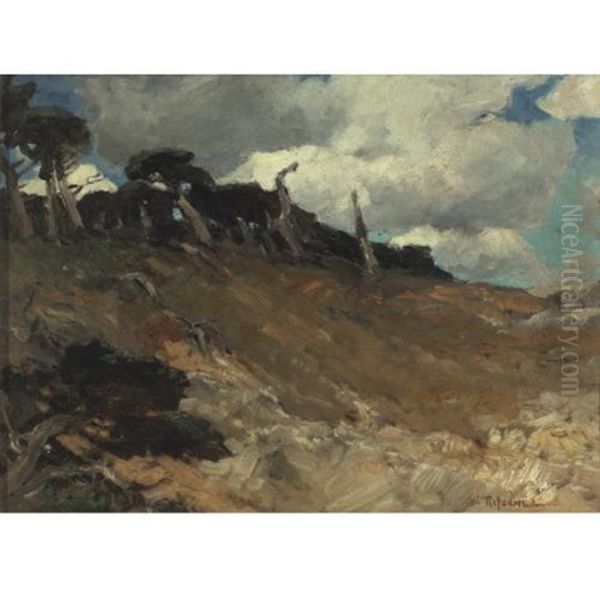 The Cypress Of Point Lobos, California Oil Painting by William Frederick Ritschel