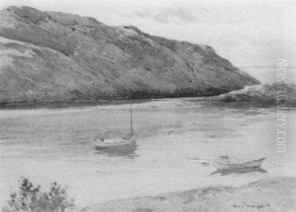 Ships At Sunset Oil Painting by William Frederick Ritschel