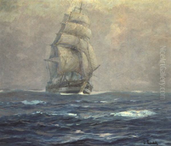 Coming Through The Fog Oil Painting by William Frederick Ritschel