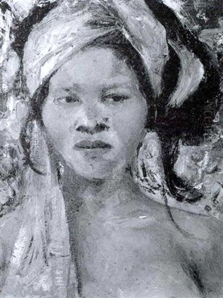 Javanese Girl Oil Painting by William Frederick Ritschel