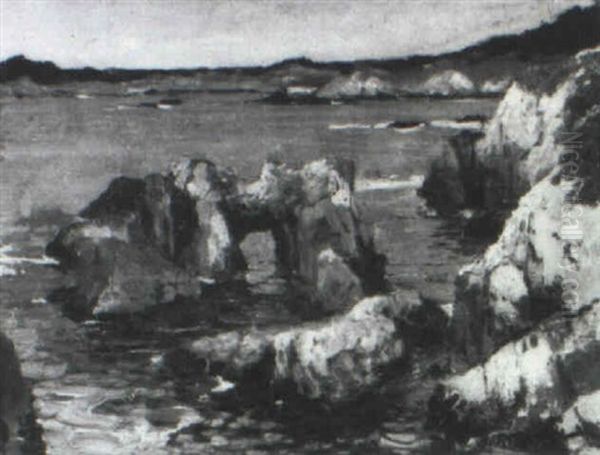 Carmel Highlands Oil Painting by William Frederick Ritschel