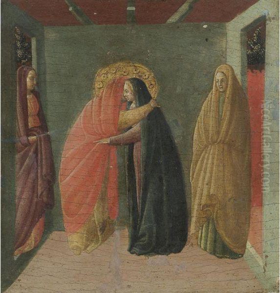 The Visitation Oil Painting by Borghese Di Piero