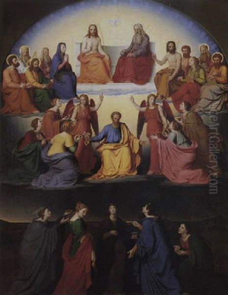 Die Sieben Klugen Und Die Sieben Torichten Jungfrauen Oil Painting by Peter Rittig