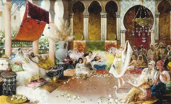The Harem Dancer Oil Painting by Antonio Rivas