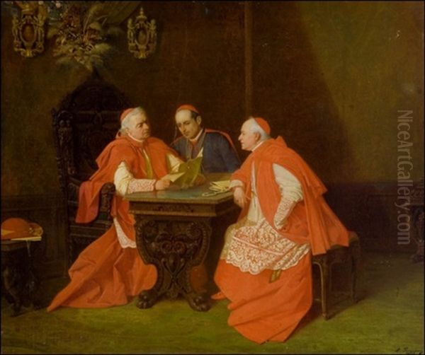 Kardinaalien Kokous Oil Painting by Alexander Rizzoni